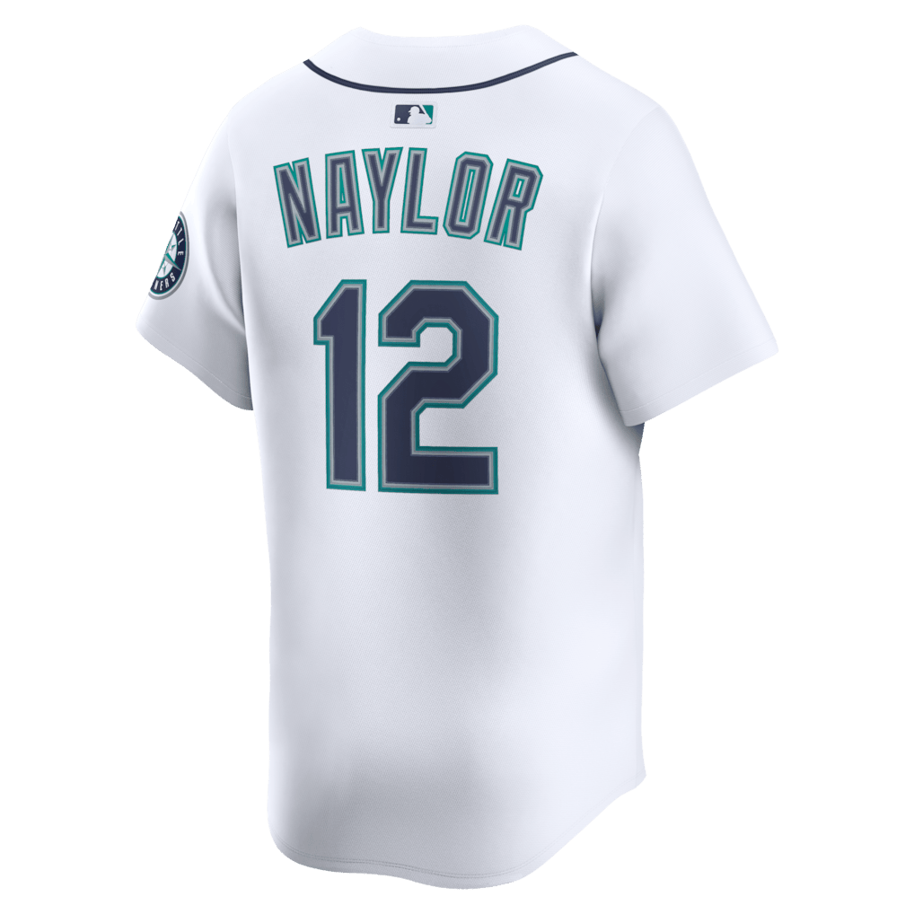 Josh Naylor 12 Seattle Mariners Home Limited Men Jersey - White