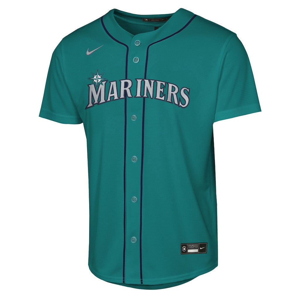 Cal Raleigh 29 Seattle Mariners Alternate YOUTH Jersey - Teal