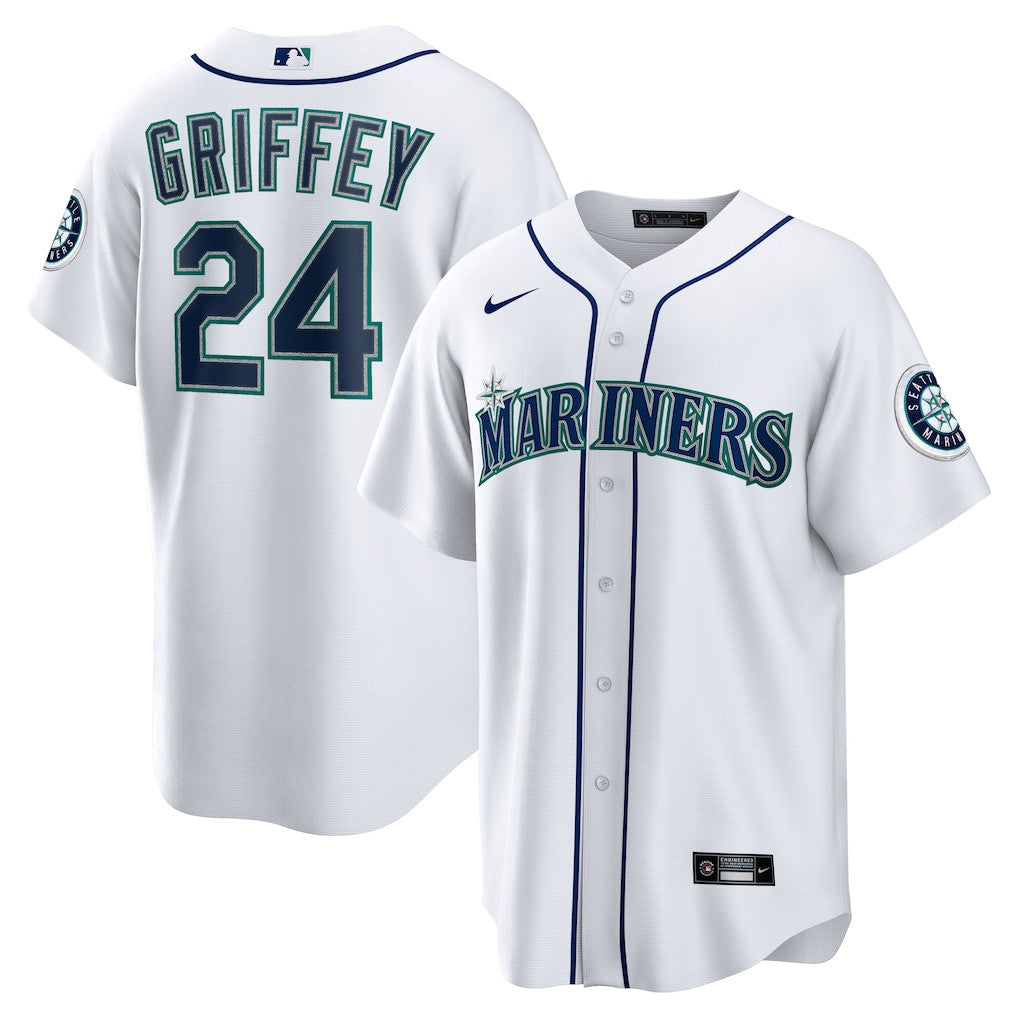 Ken Griffey Jr. 24 Seattle Mariners Home Men Jersey - White