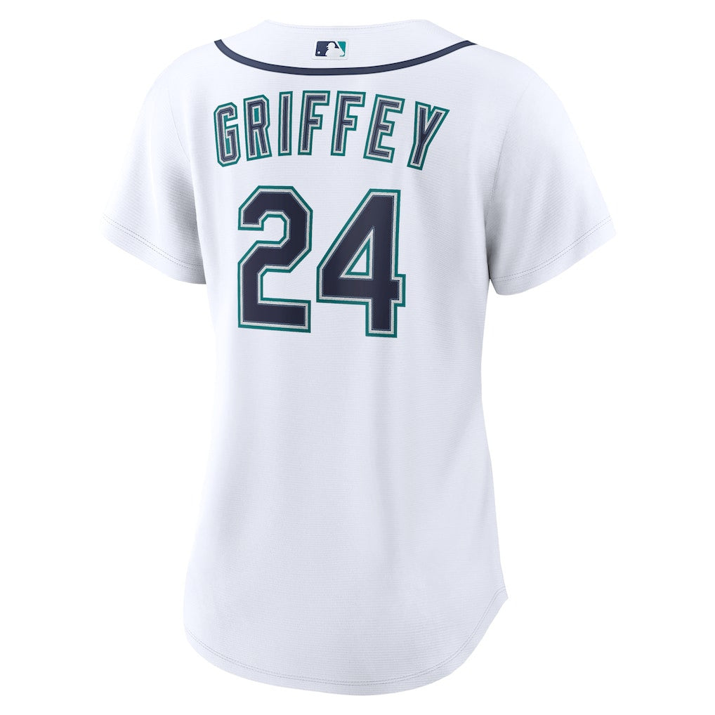 Ken Griffey Jr. 24 Seattle Mariners Women's Home Jersey - White