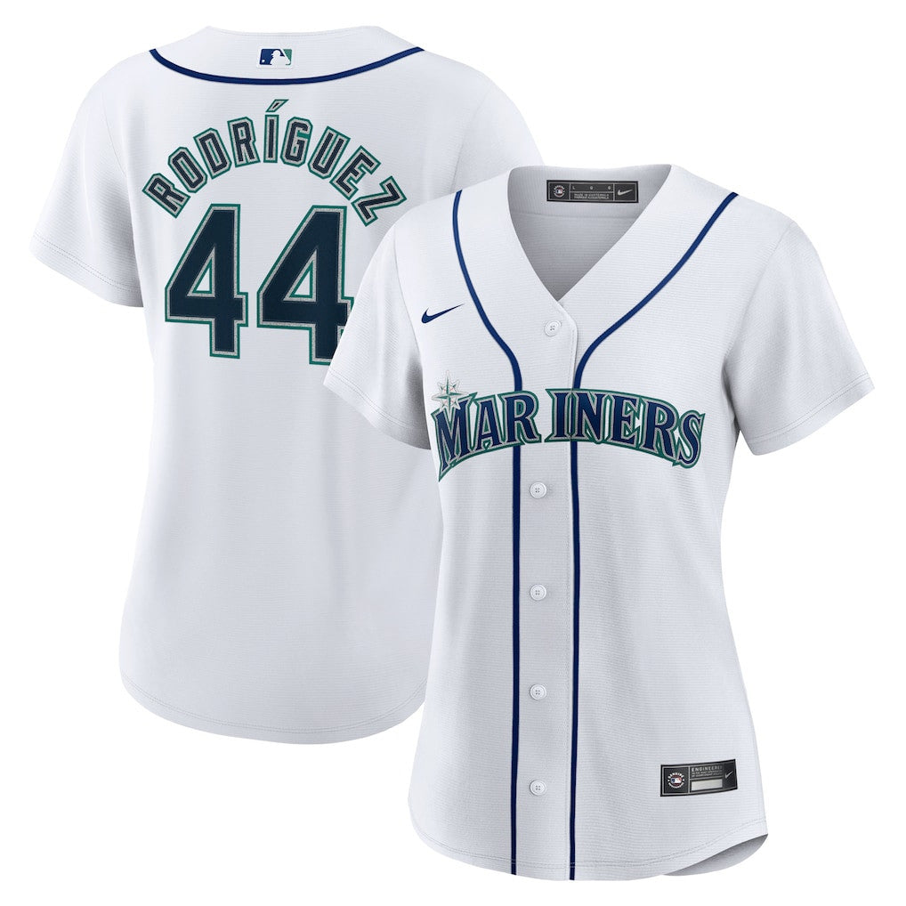 Julio Rodriguez 44 Seattle Mariners Women's Home Player Jersey - White