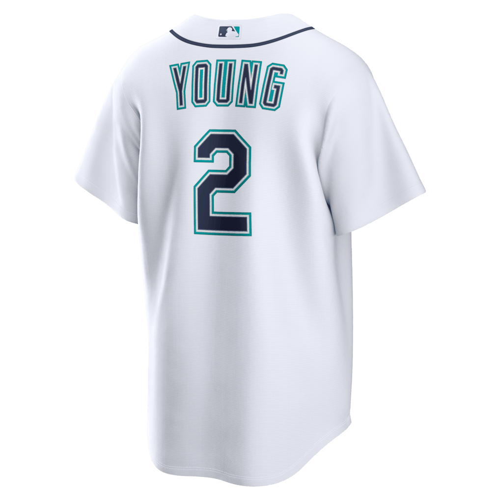 Cole Young 2 Seattle Mariners Home Men Jersey - White