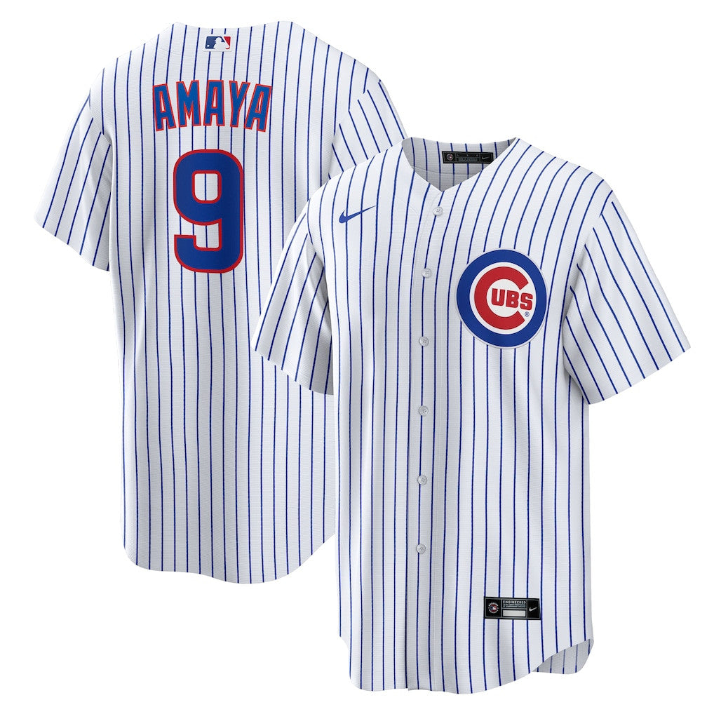 Miguel Amaya 9 Chicago Cubs Home Men Jersey - White