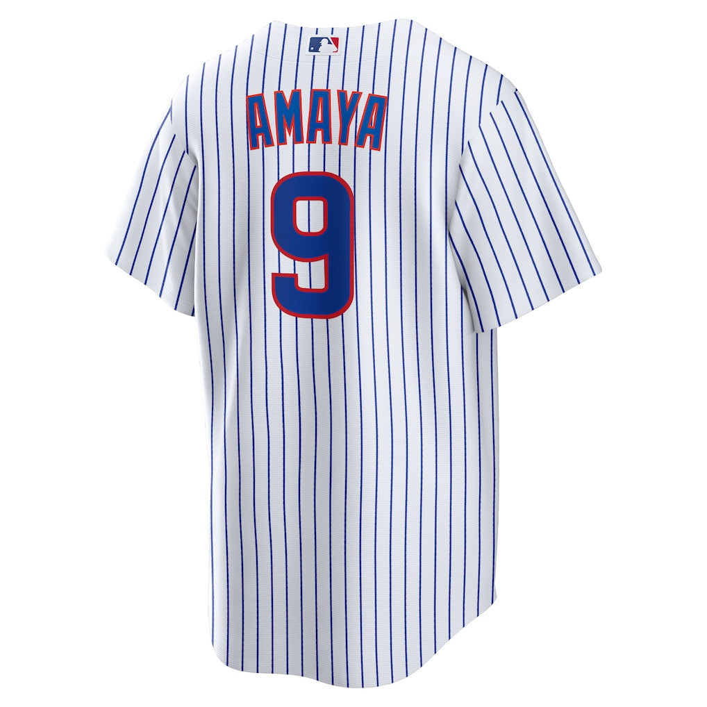 Miguel Amaya 9 Chicago Cubs Home Men Jersey - White
