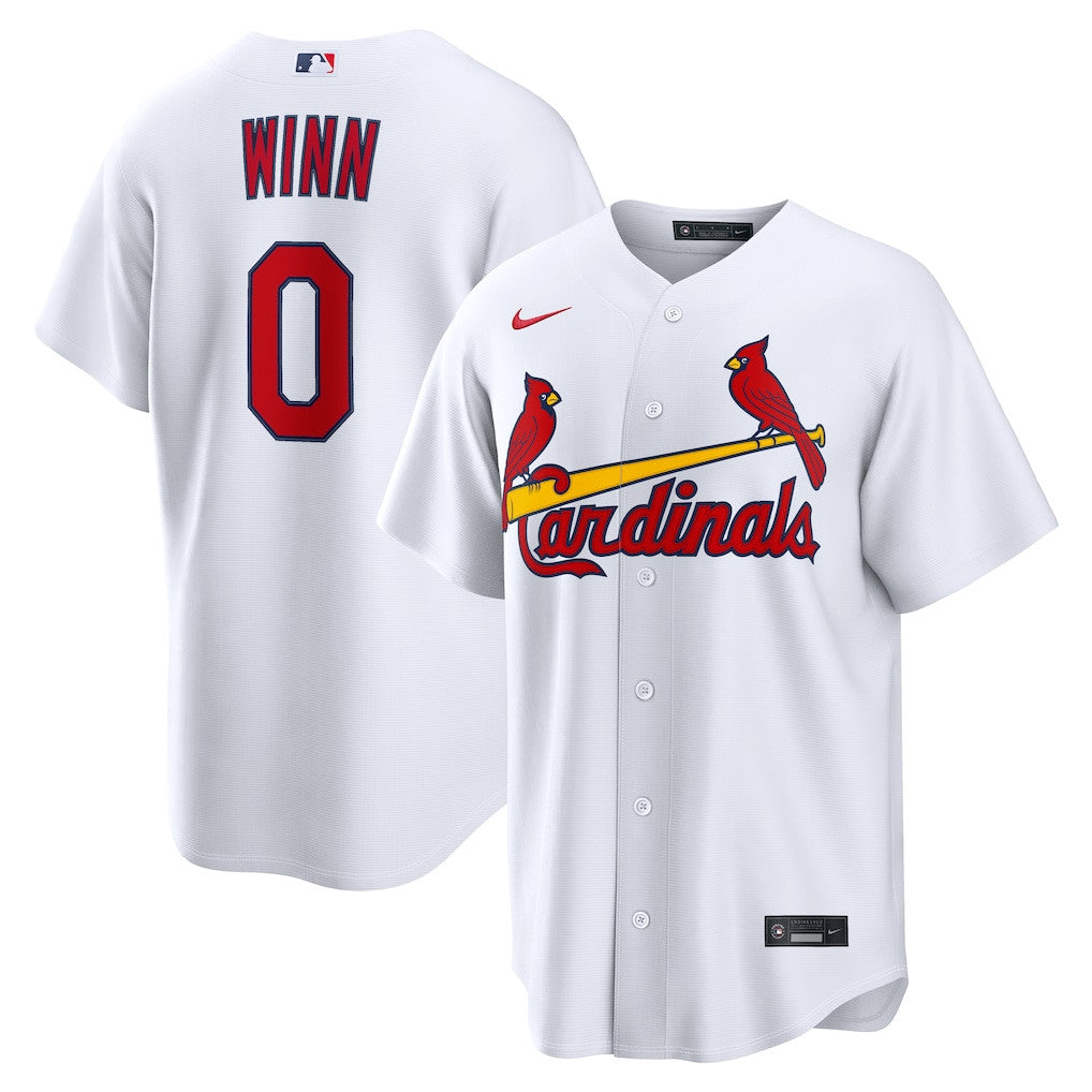 Masyn Winn 0 St. Louis Cardinals Home Men Jersey - White