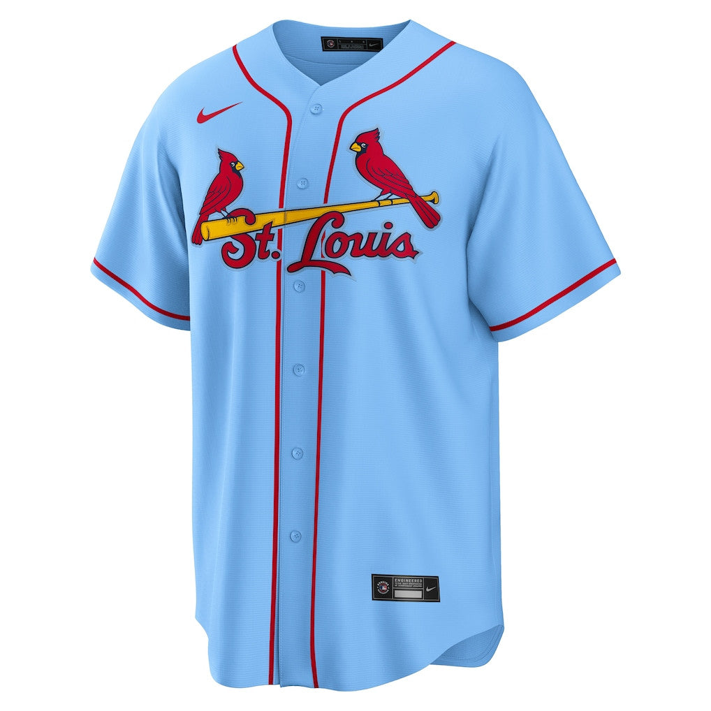 Lars Nootbaar 21 St. Louis Cardinals Alternate Men Jersey - Light Blue