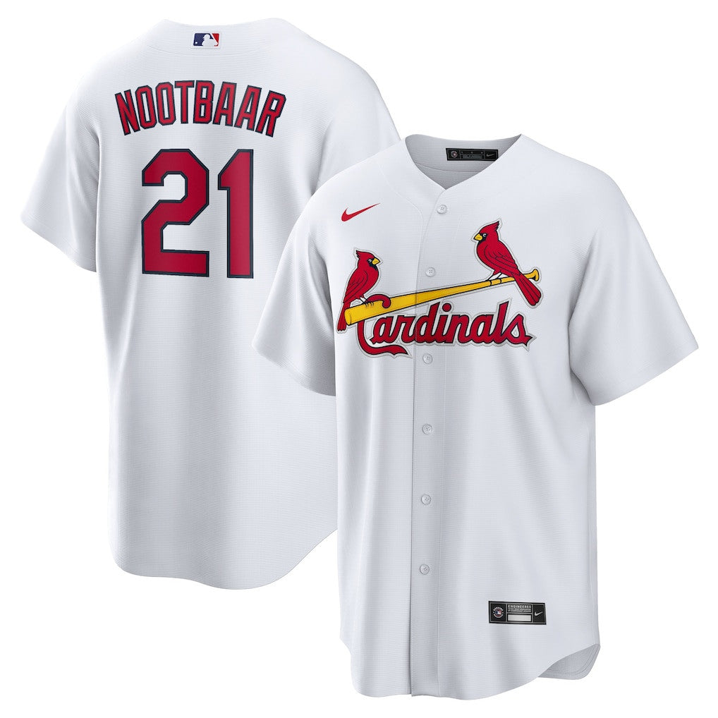 Lars Nootbaar 21 St. Louis Cardinals Home Men Jersey - White