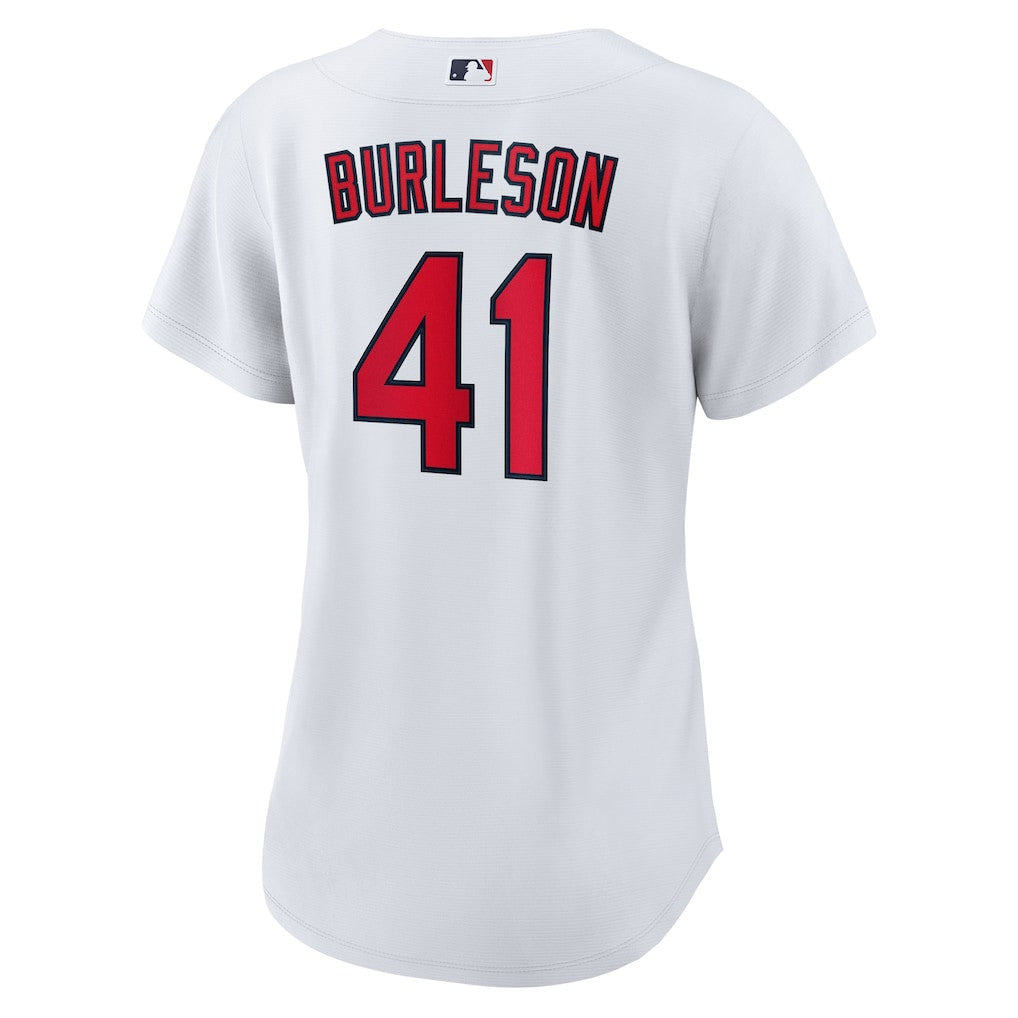 Alec Burleson 41 St. Louis Cardinals Women's Home Jersey - White