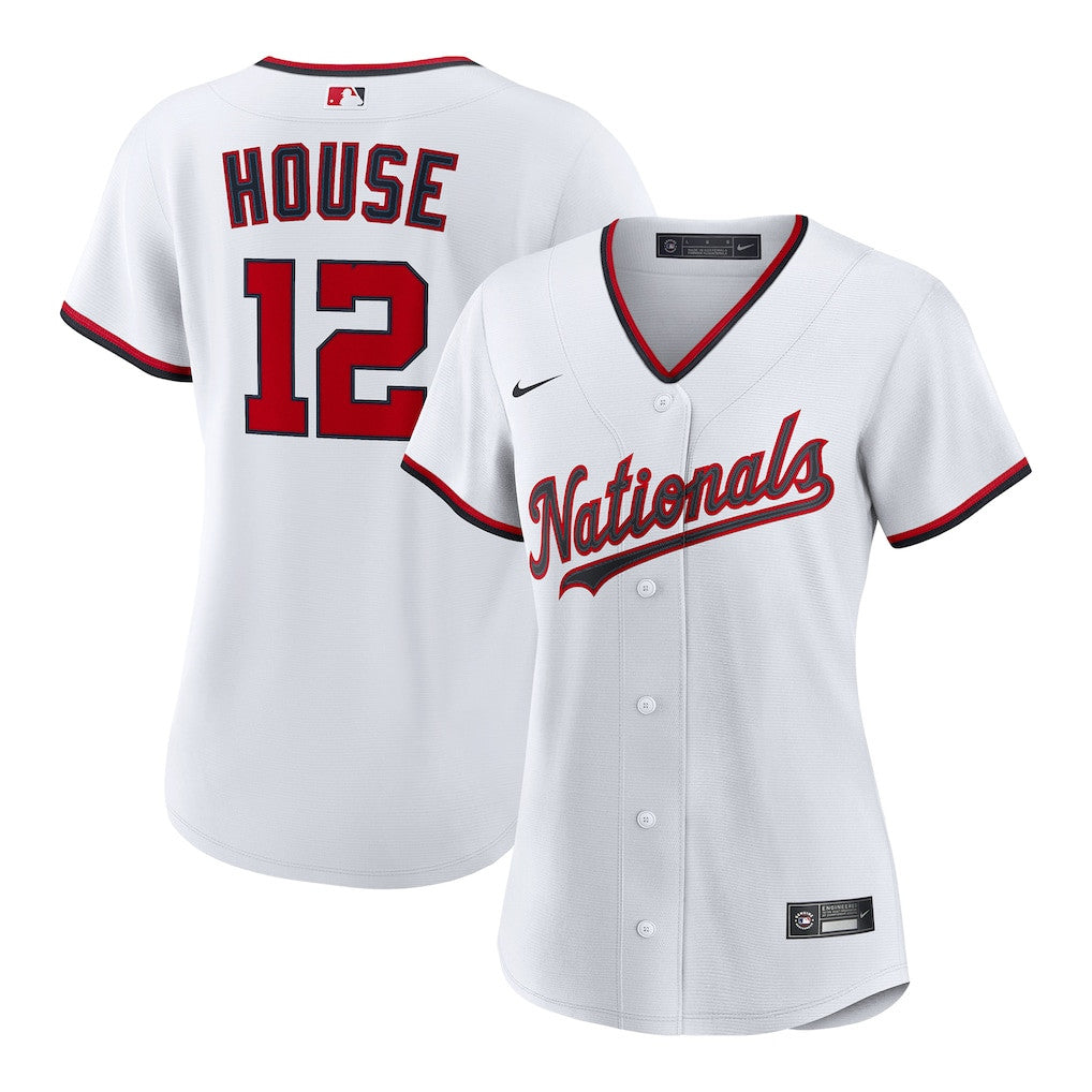 Brady House 12 Washington Nationals Women's Home Jersey - White