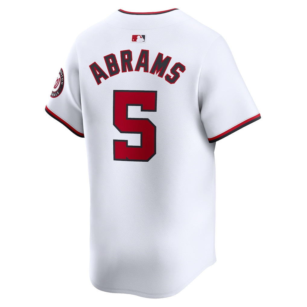 CJ Abrams 5 Washington Nationals Home Limited Player Men Jersey - White