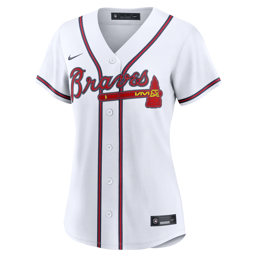 Grant Holmes 66 Atlanta Braves Women's Home Jersey - White