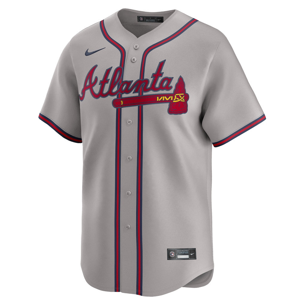 Ronald Acuña Jr. 13 Atlanta Braves Road Limited Player Men Jersey - Gray