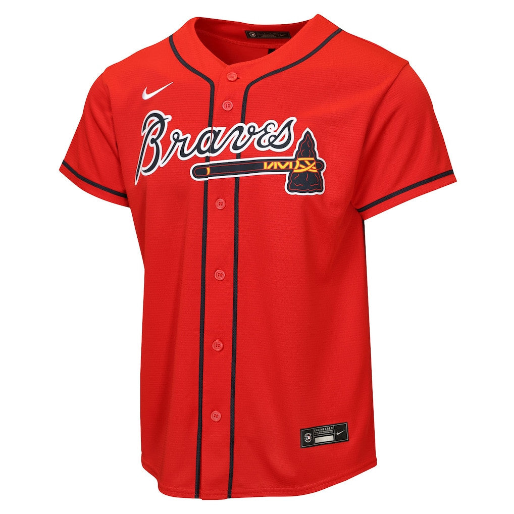 Ronald Acuña Jr. 13 Atlanta Braves Alternate 2 YOUTH Jersey - Red