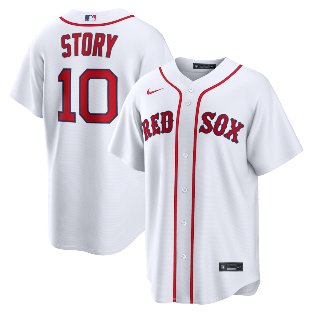 Trevor Story 10 Boston Red Sox Home Men Jersey - White