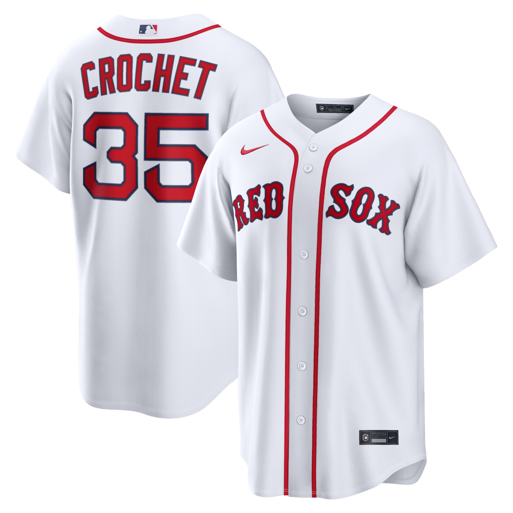 Garrett Crochet 35 Boston Red Sox Home Men Jersey - White