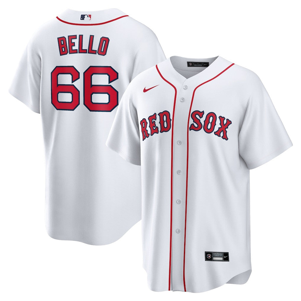 Brayan Bello 66 Boston Red Sox Home Men Jersey - White