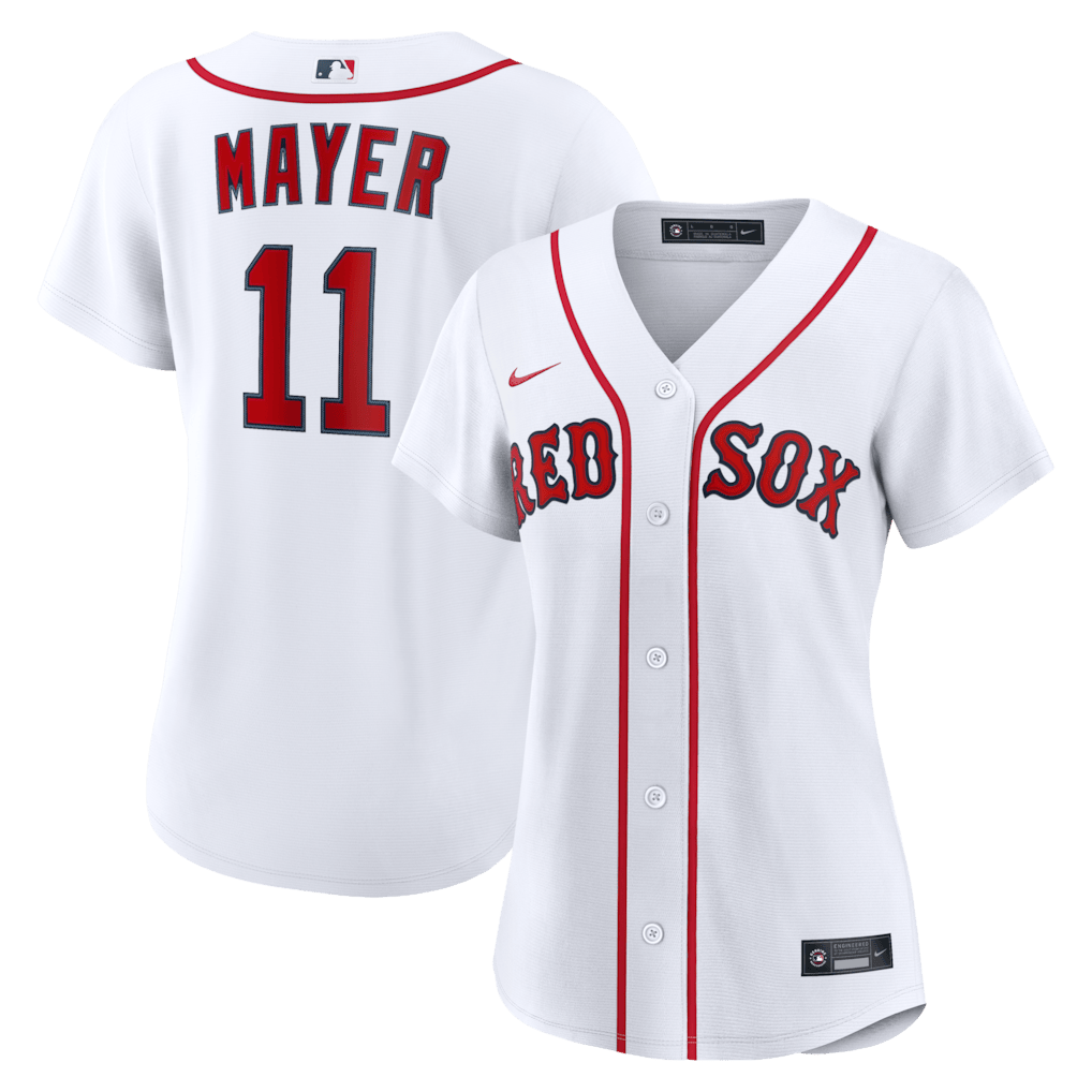 Marcelo Mayer 11 Boston Red Sox Women's Home Jersey - White