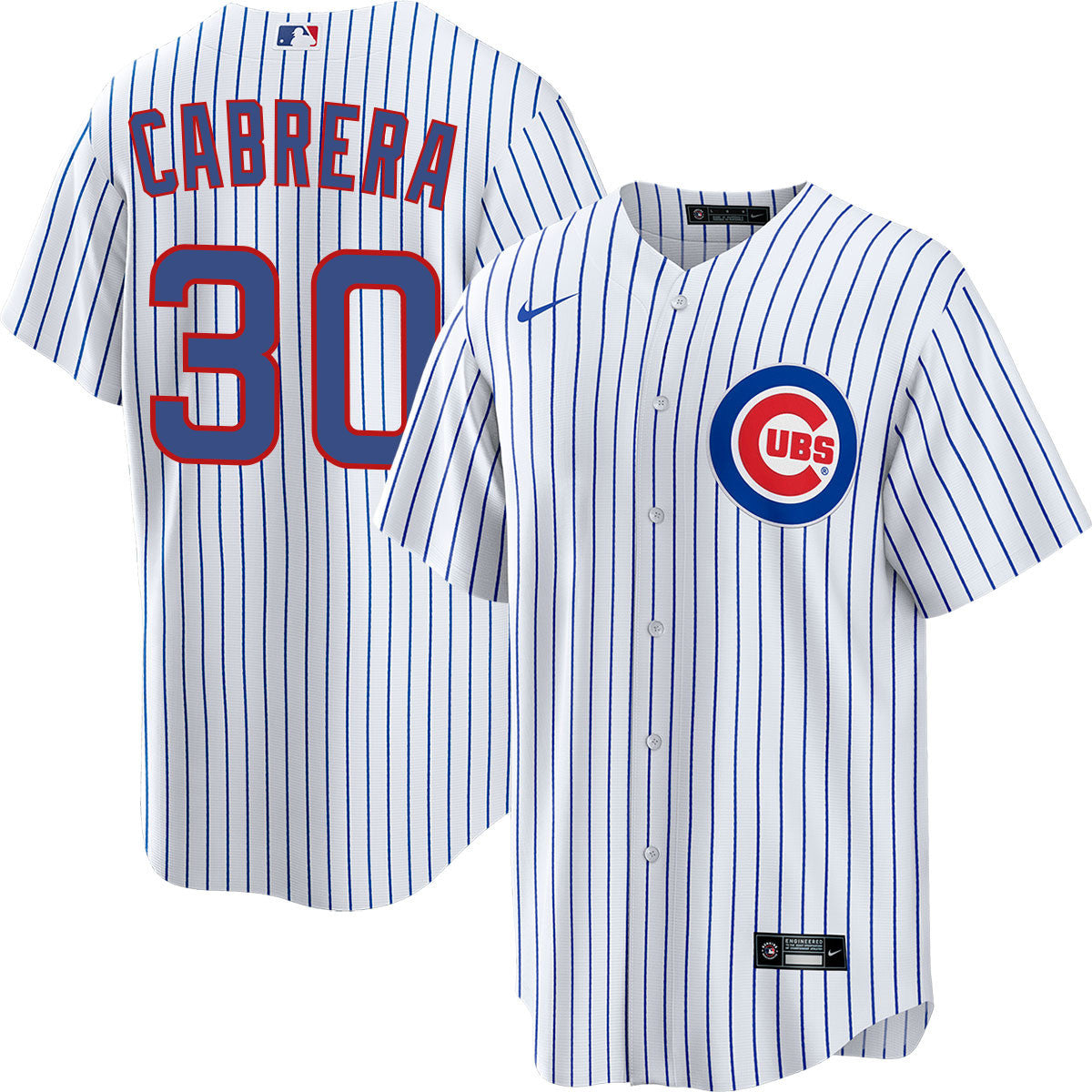 Edward Cabrera 30 Chicago Cubs Home Men Jersey - White