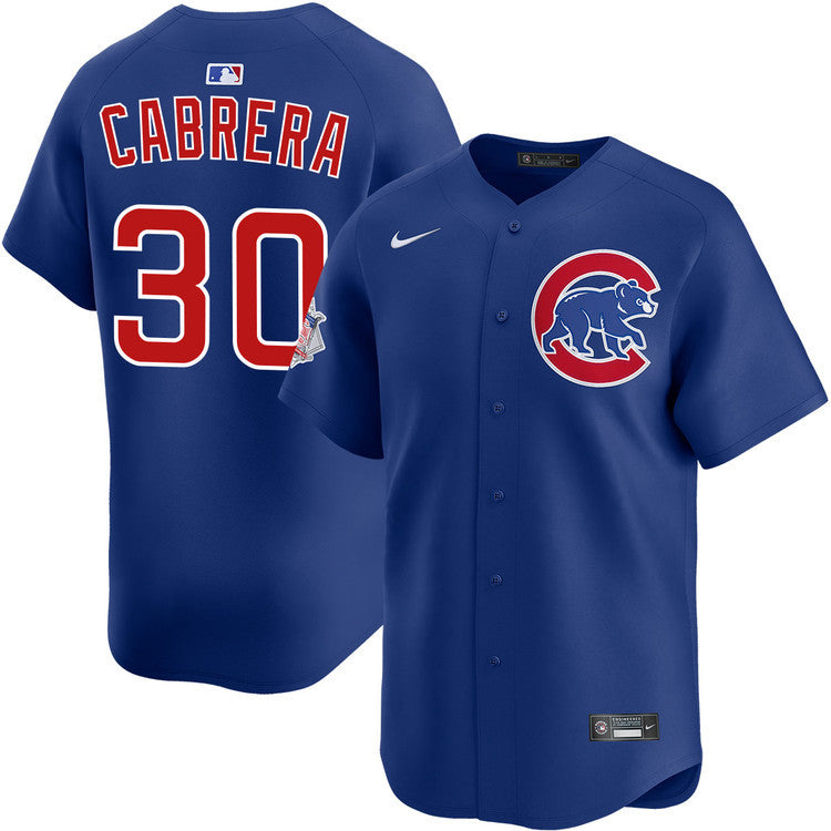 Edward Cabrera 30 Chicago Cubs Alternate Men Jersey - Navy