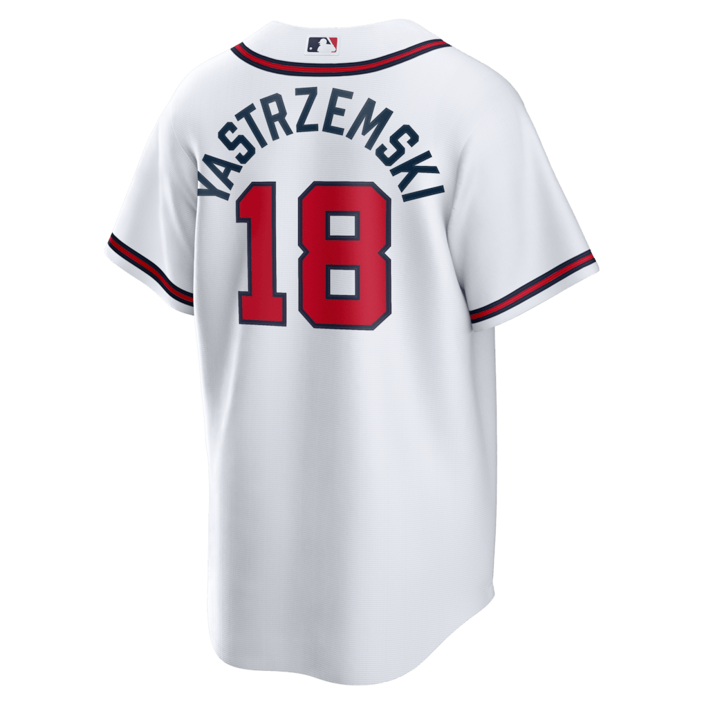 Mike Yastrzemski 18 Atlanta Braves Home Men Jersey - White