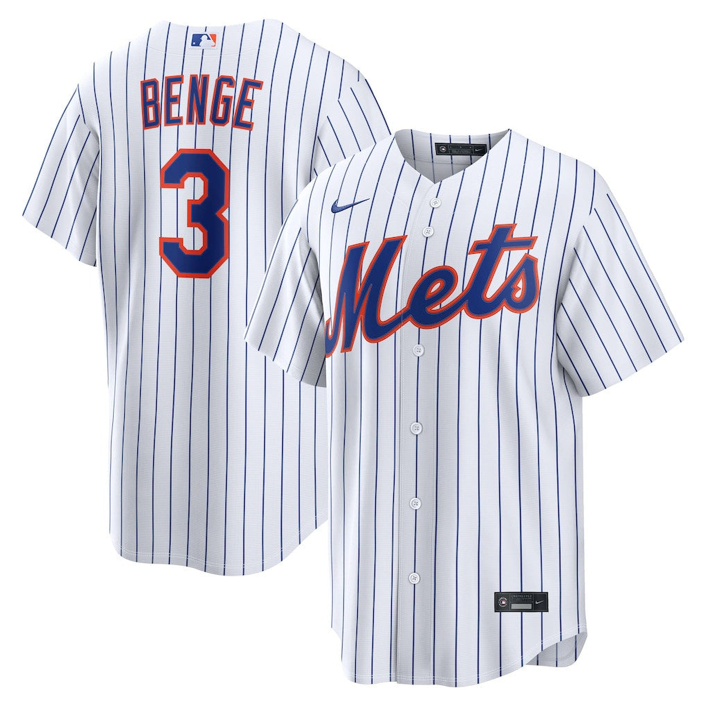 Carson Benge 3 New York Mets Home Men Jersey - White
