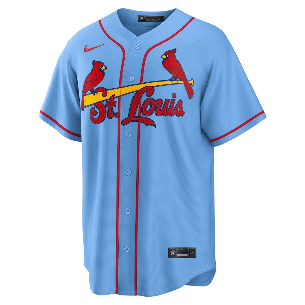 Masyn Winn 0 St. Louis Cardinals Alternate Men Jersey - Light Blue