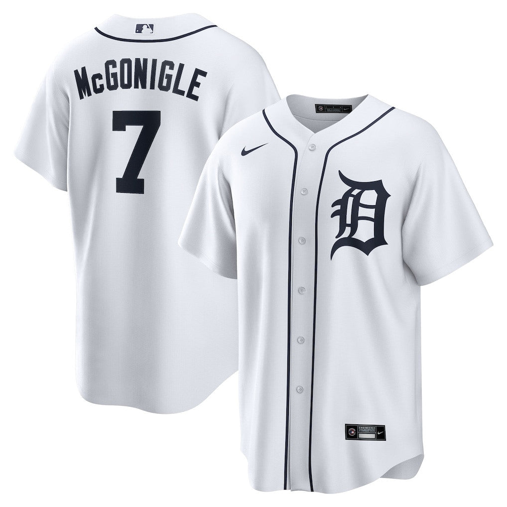 Kevin McGonigle 7 Detroit Tigers Home Men Jersey - White