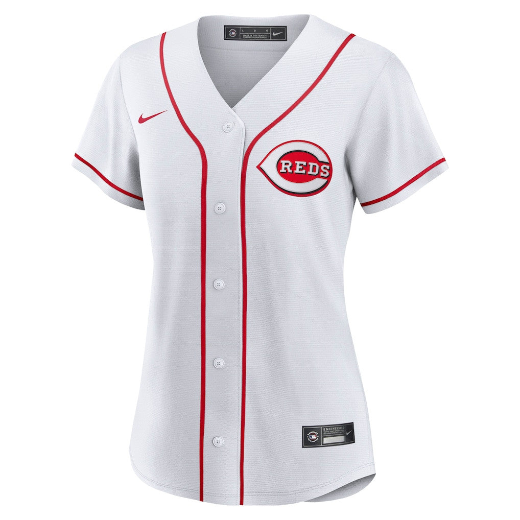 Elly De La Cruz 44 Cincinnati Reds Women's Home Jersey - White