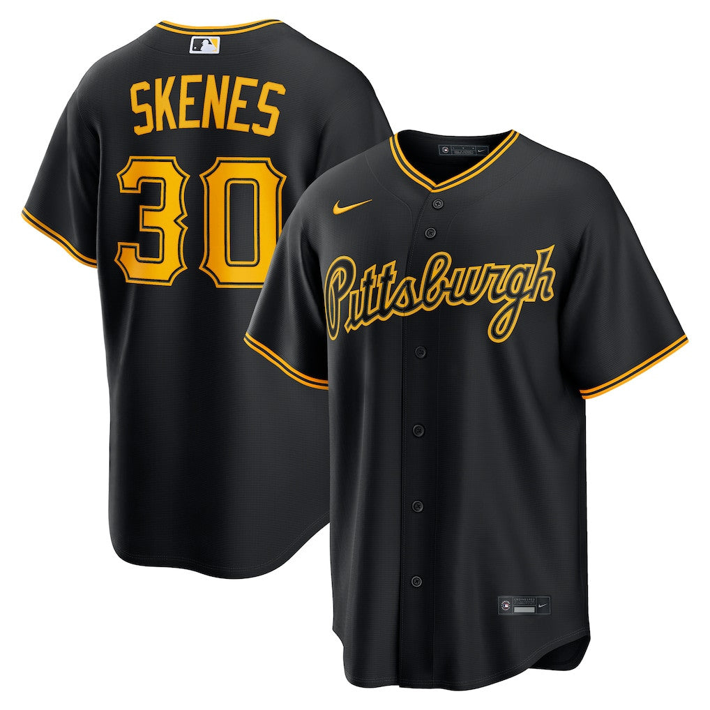 Paul Skenes 30 Pittsburgh Pirates Alternate 2 Men Jersey - Black
