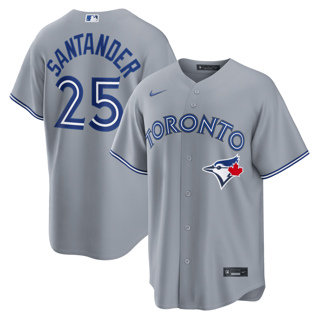 Anthony Santander 25 Toronto Blue Jays Road Men Jersey - Gray