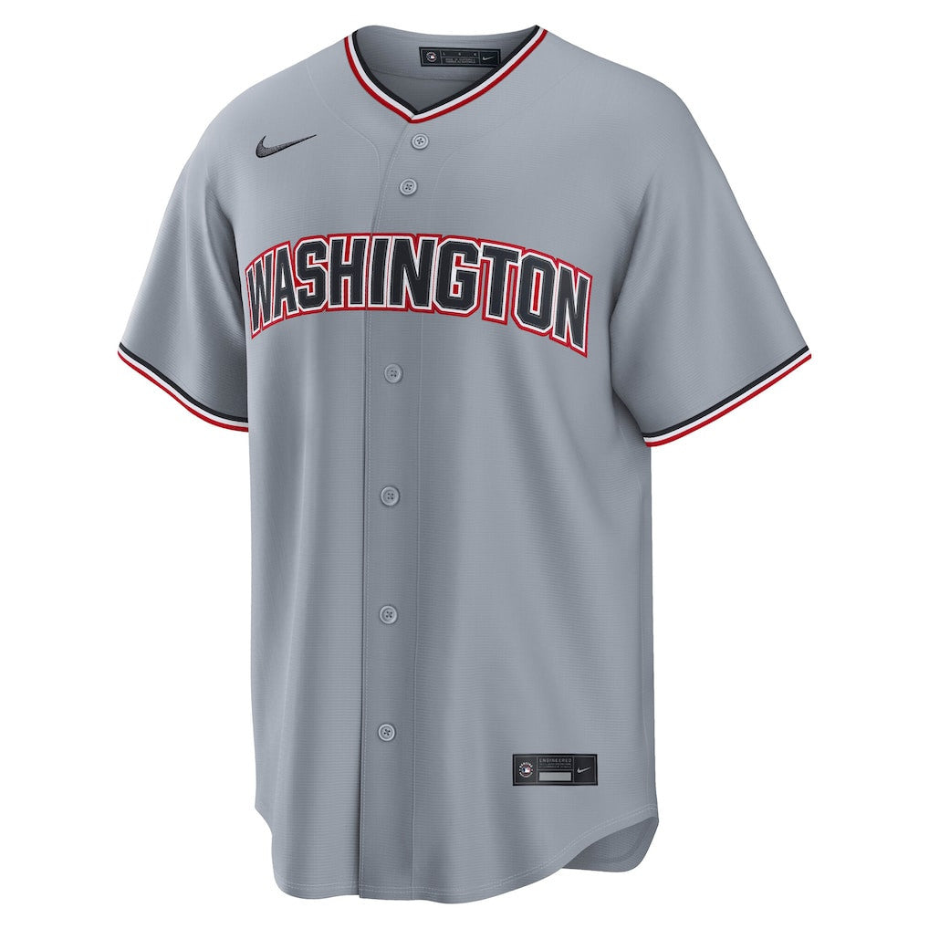 James Wood 29 Washington Nationals Road Men Jersey - Gray