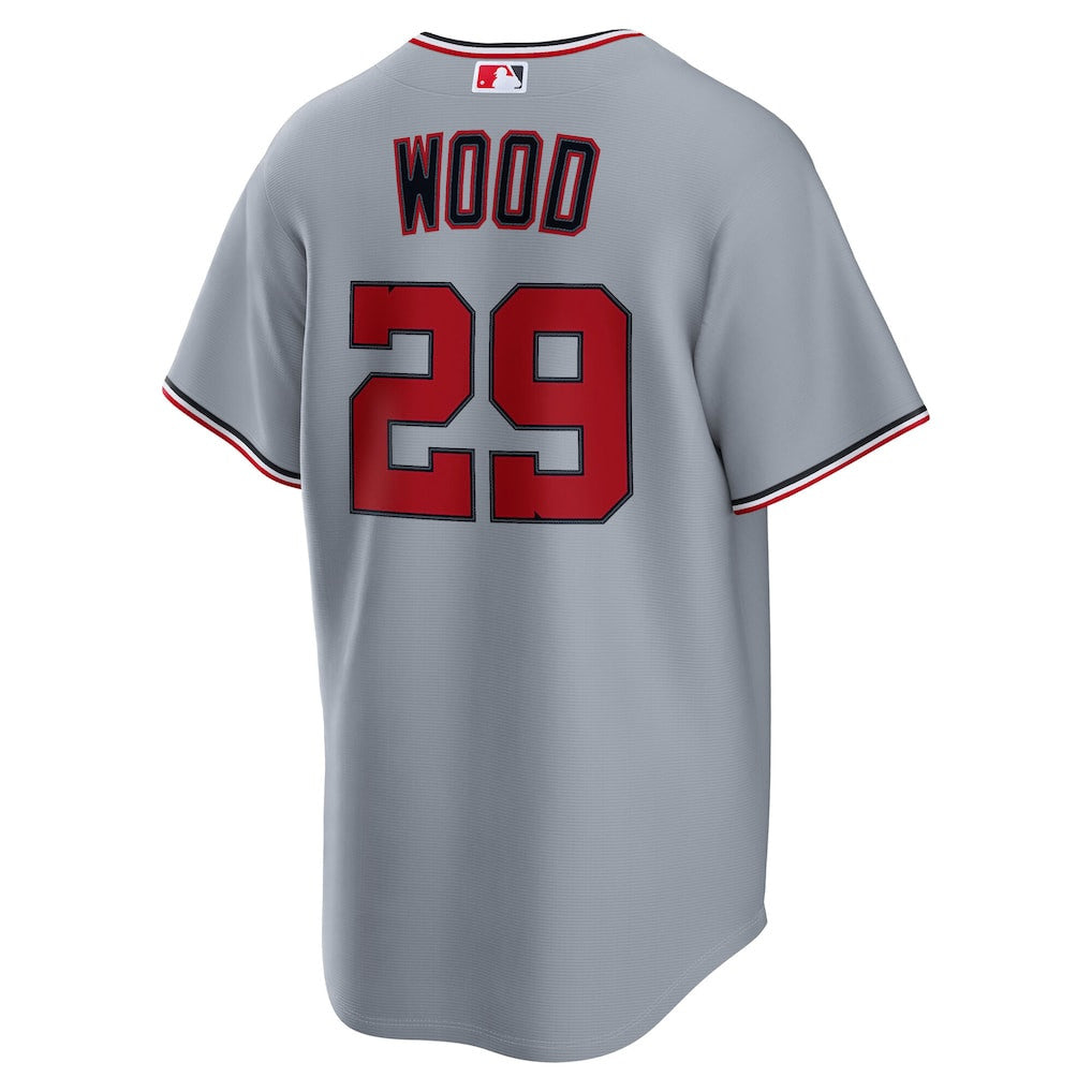 James Wood 29 Washington Nationals Road Men Jersey - Gray