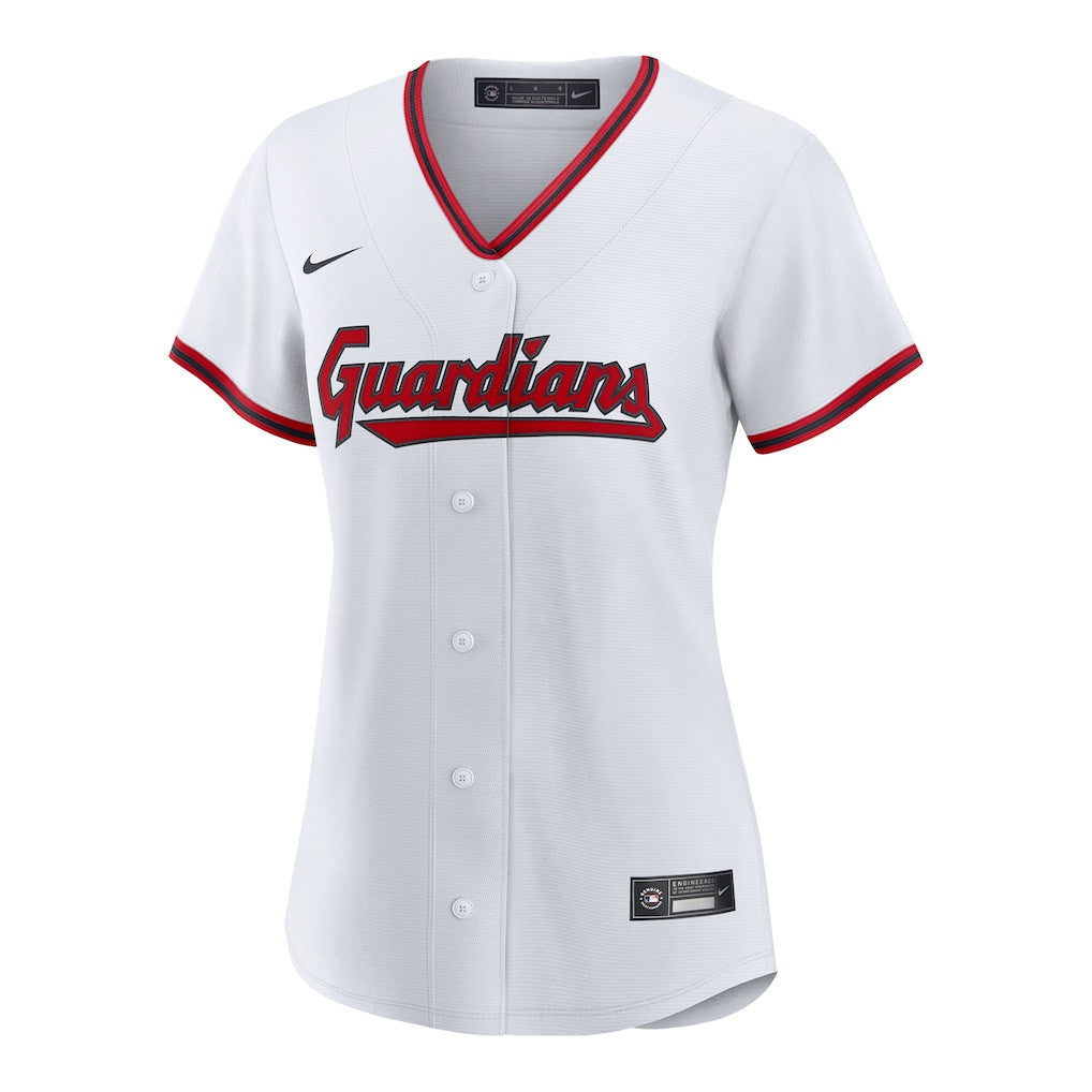 Chase DeLauter 24 Cleveland Guardians Women's Home Jersey - White