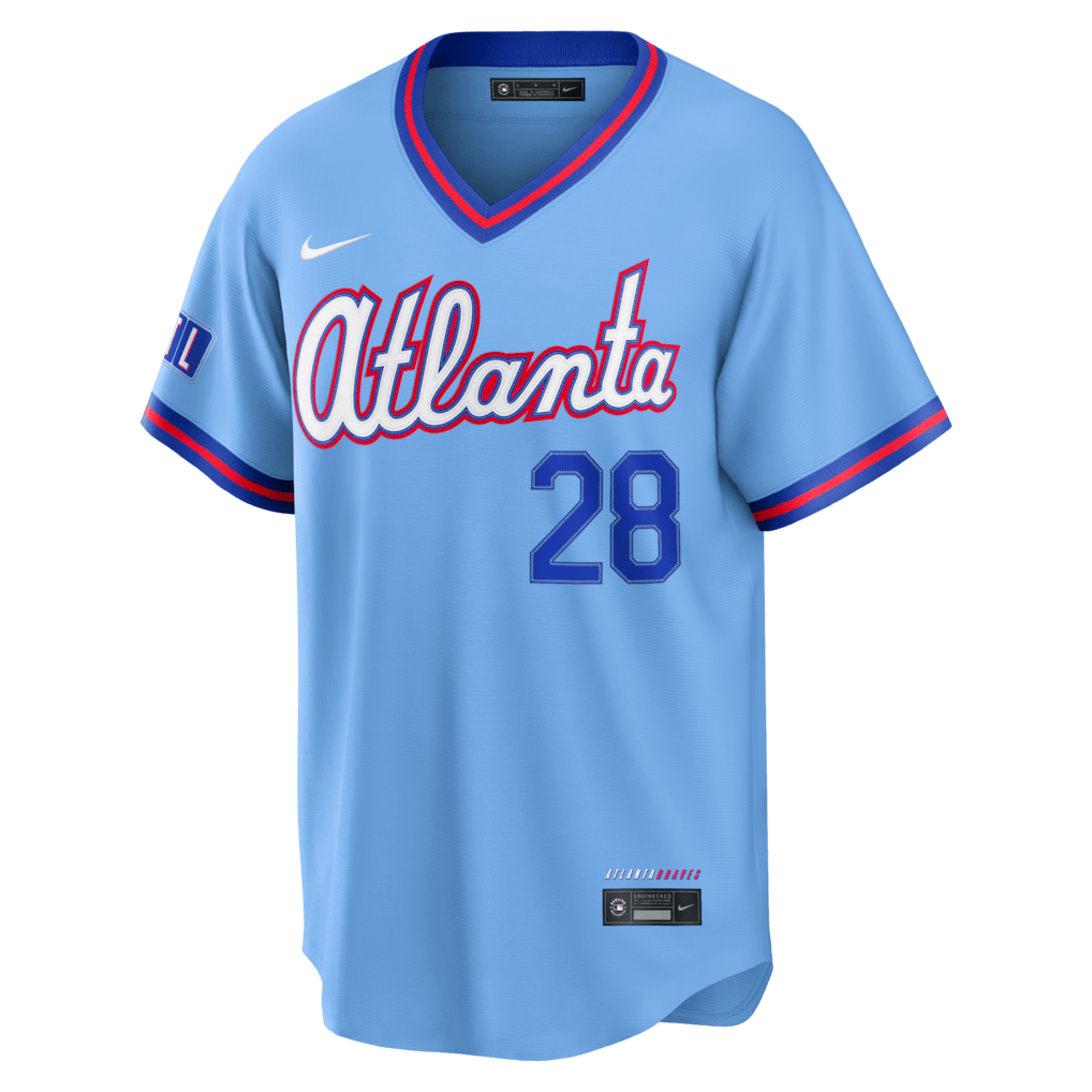 Matt Olson 28 Atlanta Braves 2026 City Connect Jersey - Men, Blue