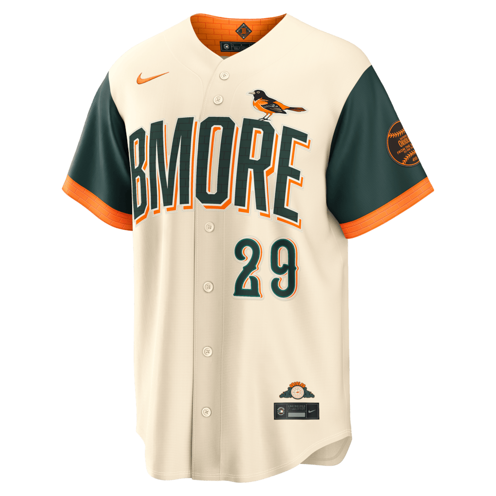 Samuel Basallo 29 Baltimore Orioles 2026 City Connect Jersey - Men, Natural