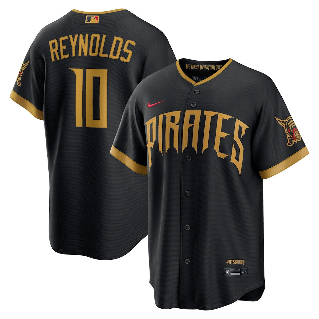 Bryan Reynolds 10 Pittsburgh Pirates 2026 City Connect Jersey - Men, Black