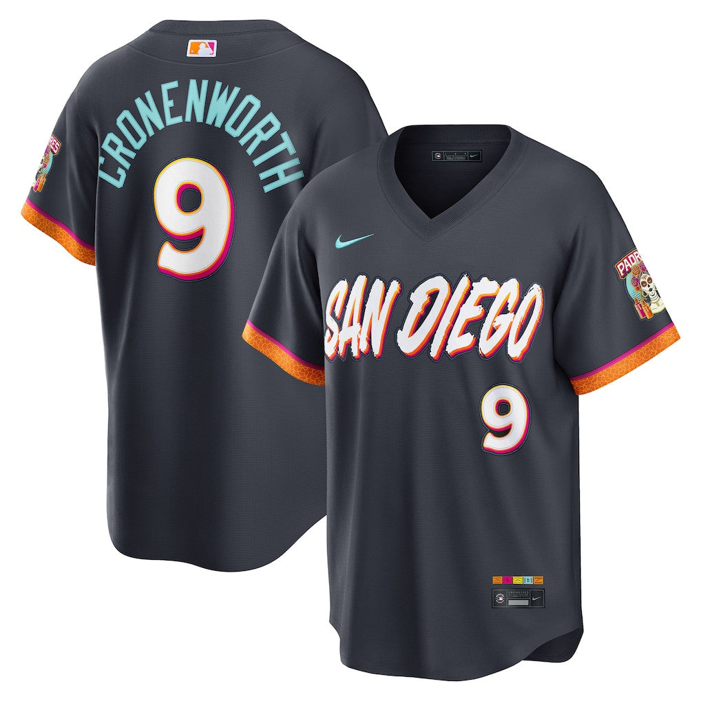 Jake Cronenworth 9 San Diego Padres 2026 City Connect Jersey - Men, Obsidian