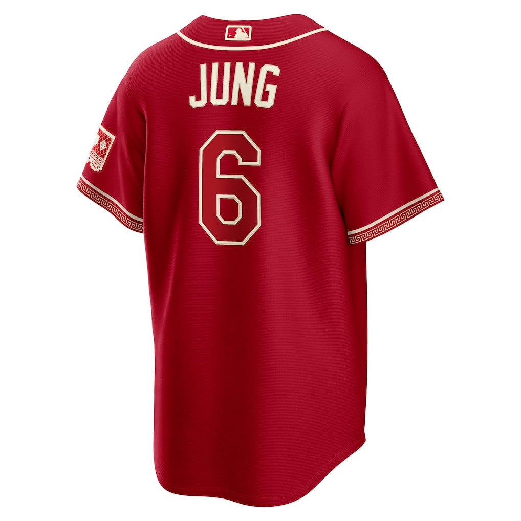 Josh Jung 6 Texas Rangers 2026 City Connect Jersey - Men, Red