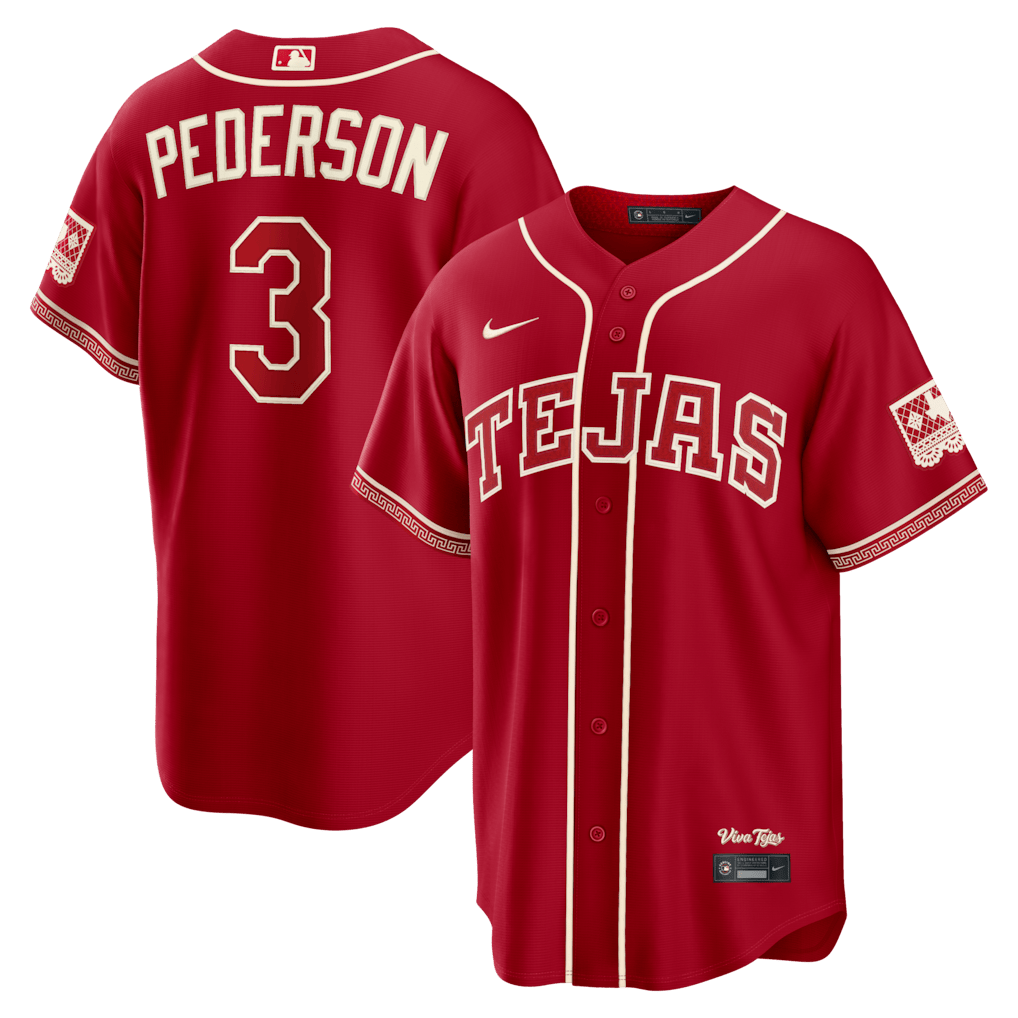 Joc Pederson 3 Texas Rangers 2026 City Connect Jersey - Men, Red