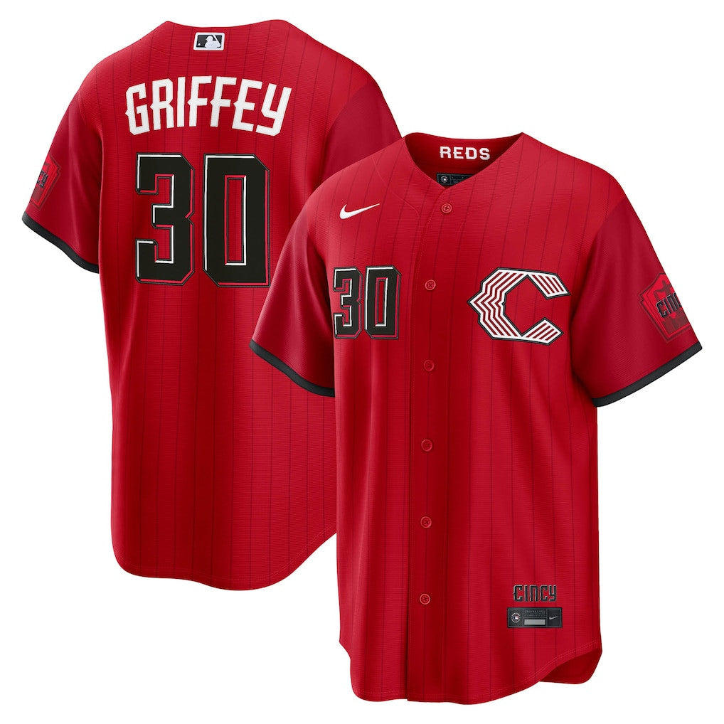 Ken Griffey Jr. 30 Cincinnati Reds 2026 City Connect Jersey - Men, Red