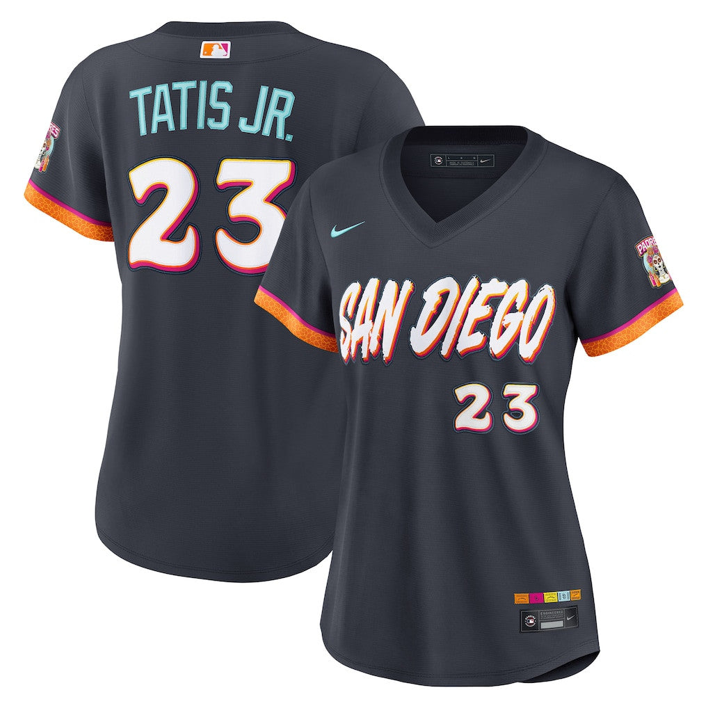 Fernando Tatis Jr. 23 San Diego Padres Women's 2026 City Connect Jersey - Obsidian