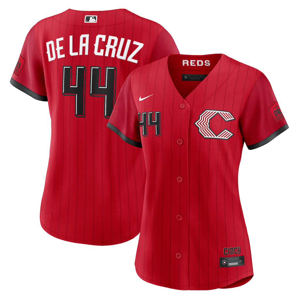 Elly De La Cruz 44 Cincinnati Reds Women's 2026 City Connect Jersey - Red
