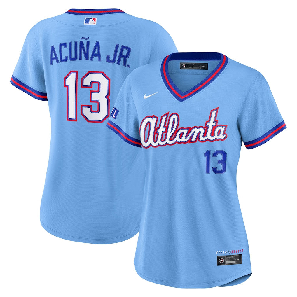 Ronald Acuña Jr. 44 Atlanta Braves Women's 2026 City Connect Jersey - Powder Blue