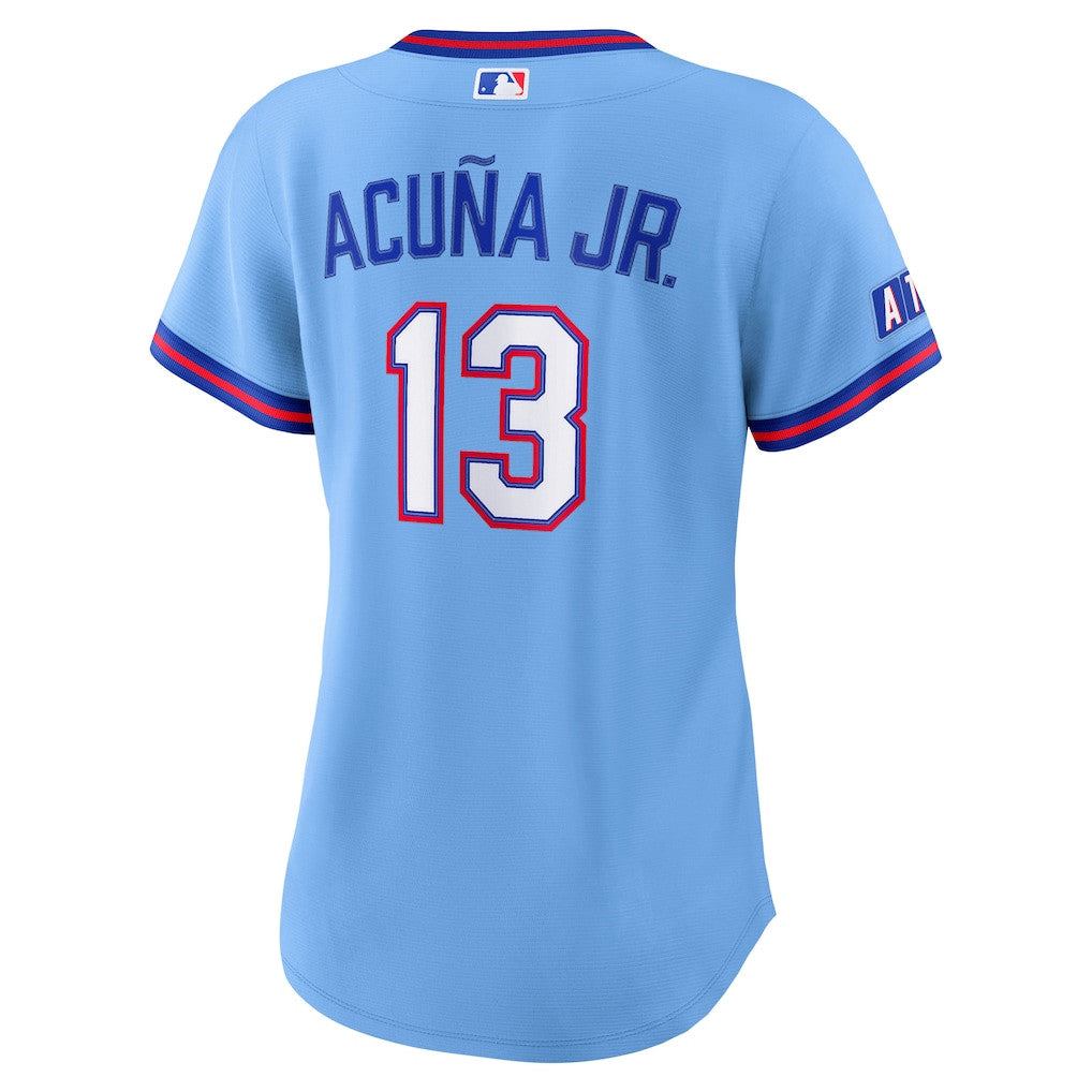 Ronald Acuña Jr. 44 Atlanta Braves Women's 2026 City Connect Jersey - Powder Blue