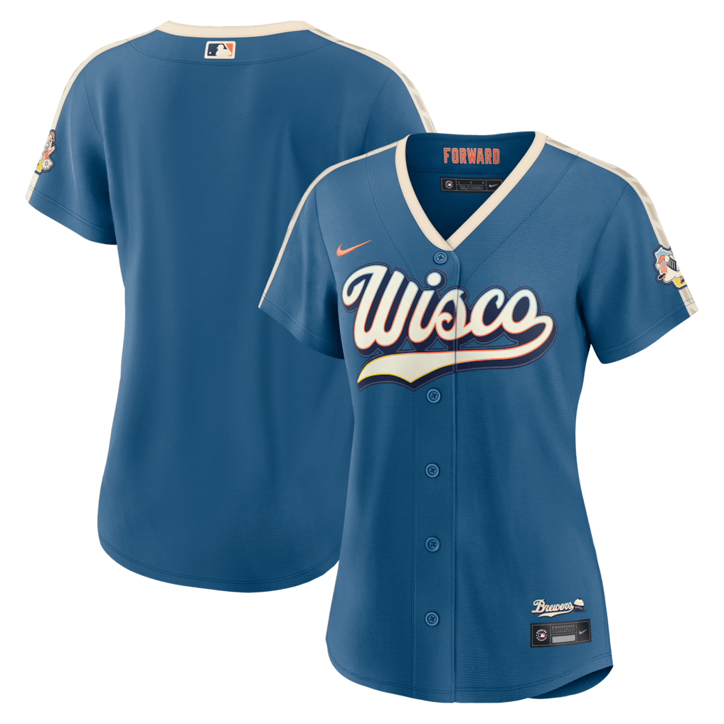 Milwaukee Brewers Women's 2026 City Connect Jersey - Mineral Blue