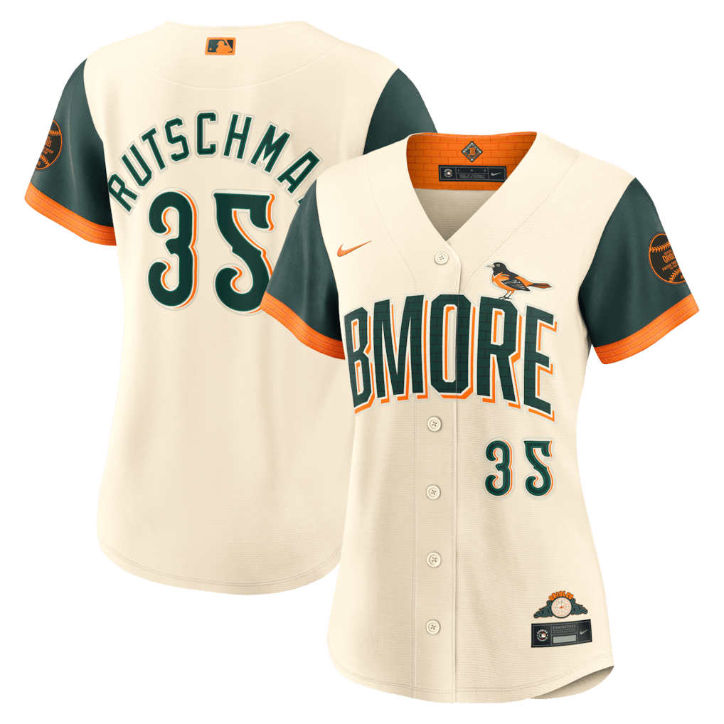 Adley Rutschman 35 Baltimore Orioles Women's 2026 City Connect Jersey - Cream