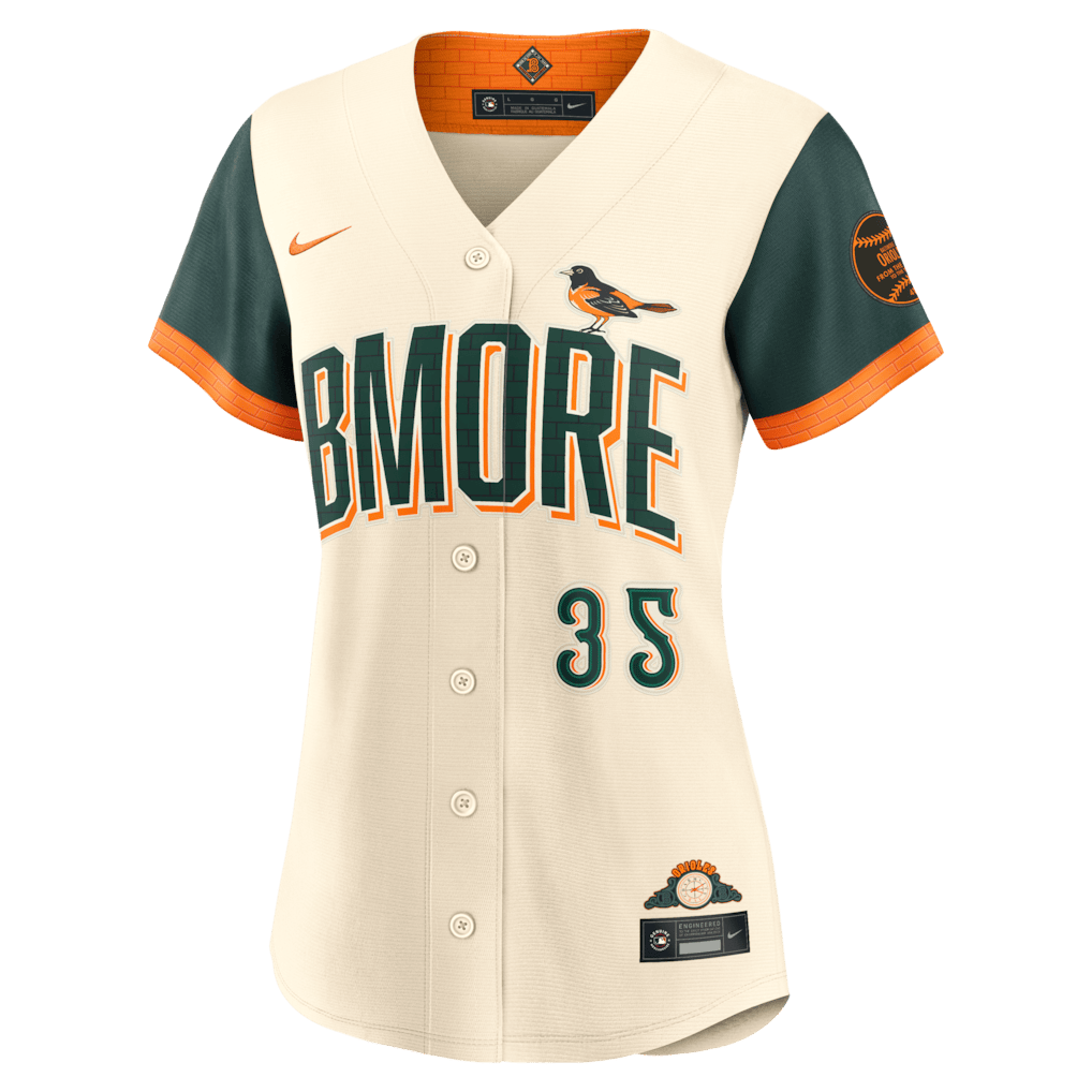 Adley Rutschman 35 Baltimore Orioles Women's 2026 City Connect Jersey - Cream