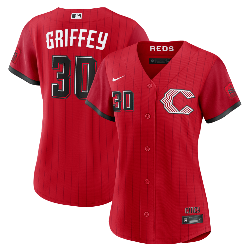 Ken Griffey Jr. 30 Cincinnati Reds Women's 2026 City Connect Jersey - Red