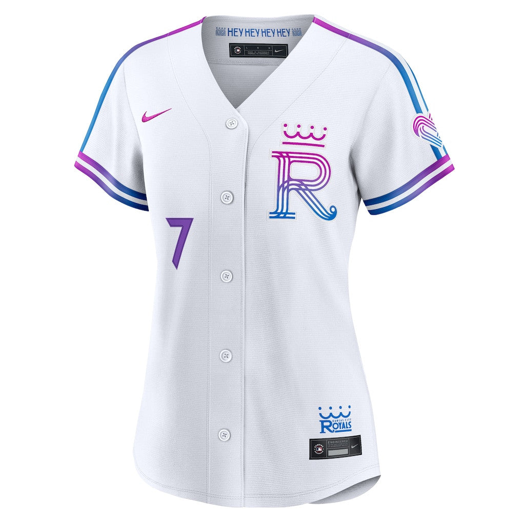 Bobby Witt Jr. 7 Kansas City Royals Women's 2026 City Connect Jersey - White