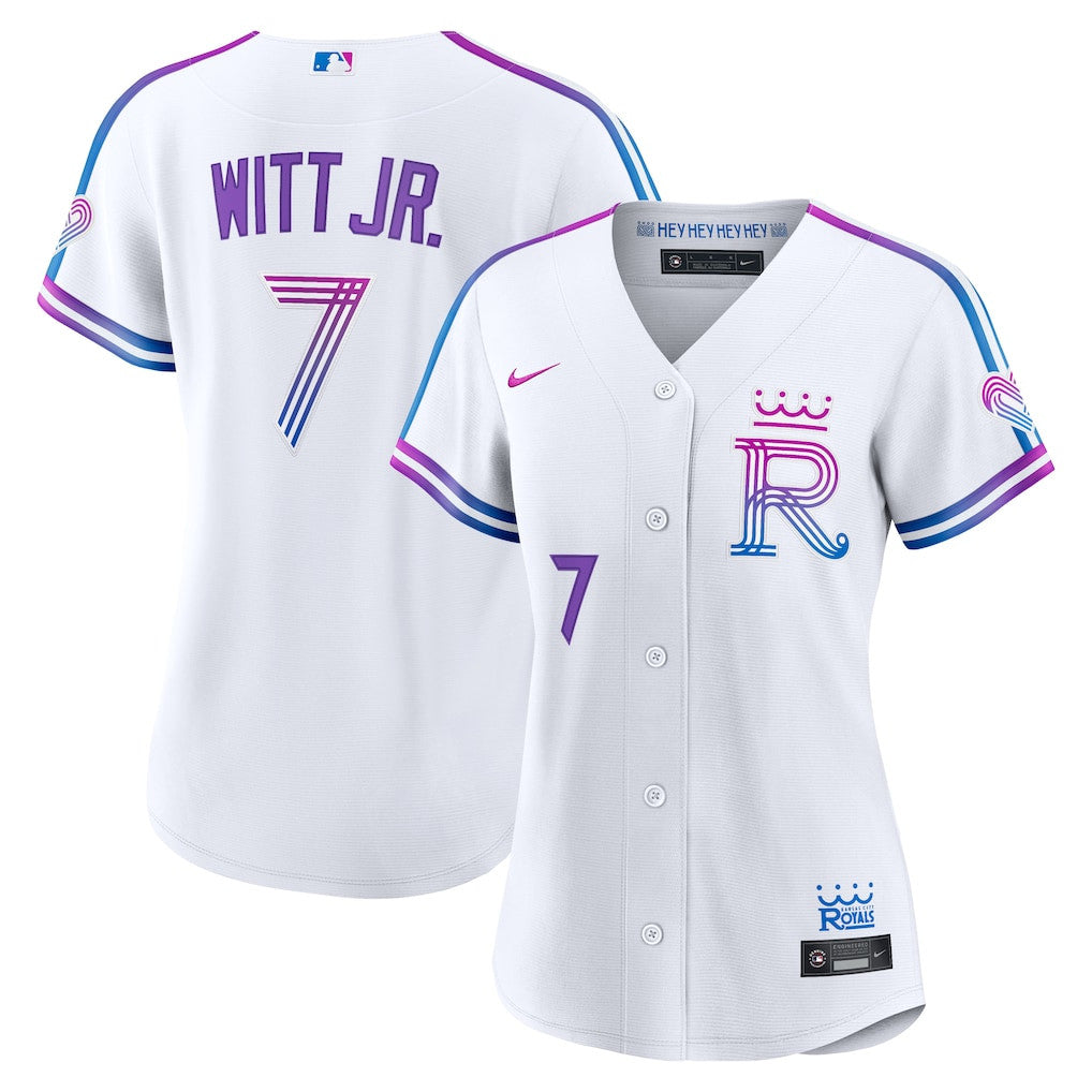 Bobby Witt Jr. 7 Kansas City Royals Women's 2026 City Connect Jersey - White